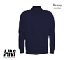 Felpa da uono full zip blu navy