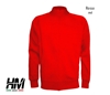 Felpa da uono full zip rosso 