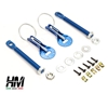 Coppia ganci chiusura cofano blu