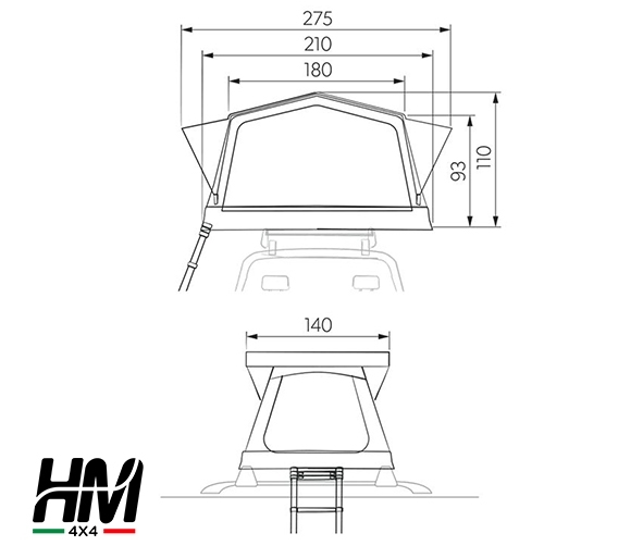 Tenda da tetto gonfiabile da auto: l'innovativa Dometic TRT 140 Air